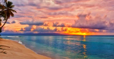 Coucher de soleil aux Caraïbes