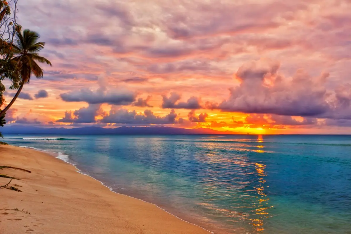 Coucher de soleil aux Caraïbes
